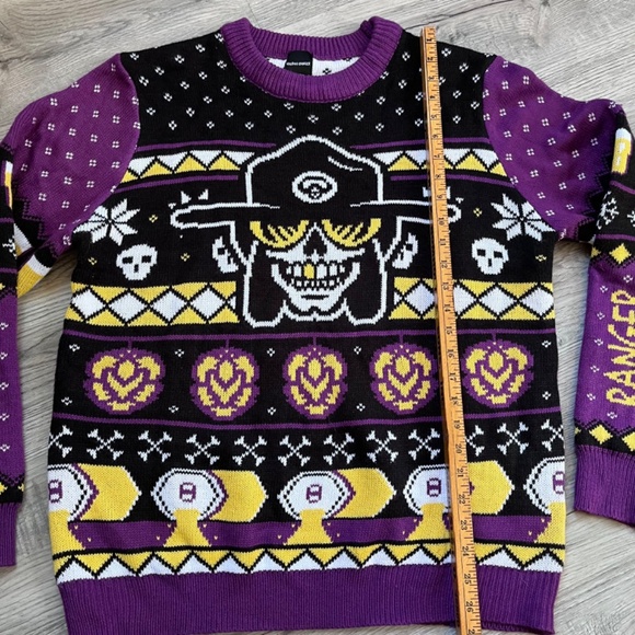 Voodoo Ranger knit beer crewneck Fair Isle ugly sweater holiday Christmas XL - Picture 4 of 7